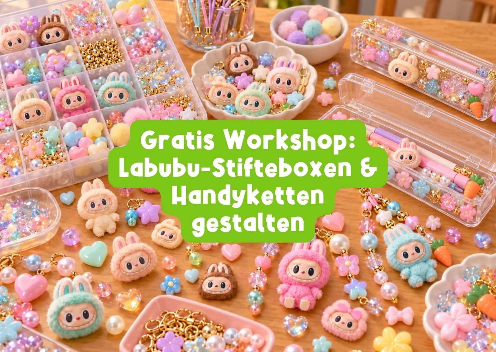 Gratis Workshop: Labubu-Stifteboxen & Handyketten gestalten